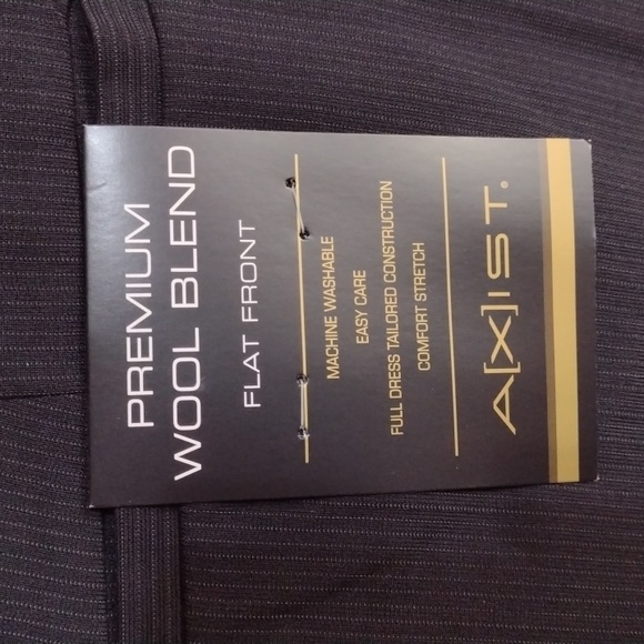 NWT Axist wool-blend flat-front dress slacks - Picture 3 of 8